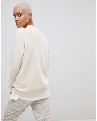 adidas originals trefoil oversized sweatshirt