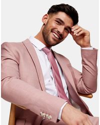 topman pink blazer