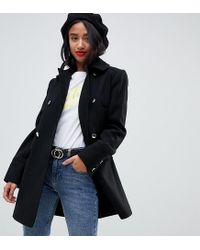 miss selfridge black parka