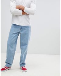 Jeans larghi lavaggio chiaro vintageASOS in Denim da Uomo colore Blu | Lyst