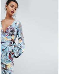 little mistress wrap front jumpsuit