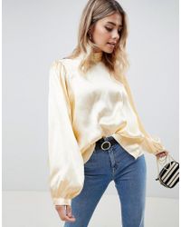 satin top asos