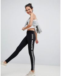 Hollister Logo legging With Chequered 