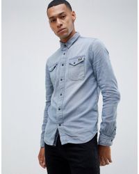 superdry dragway denim shirt