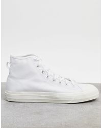 Nizza - sneakers alte biancheadidas Originals in Pelle da Uomo colore  Bianco | Lyst