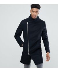 asymmetric zip coat