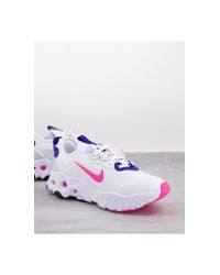 React art - sneakers bianche rosa e violaNike in Gomma di colore Bianco |  Lyst