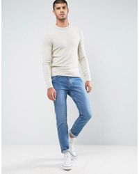 BOSS by Wool By Hugo Boss Amidro Jumper In Cream in Natural for Men - Lyst