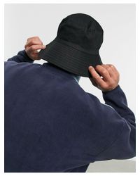 Cappello da pescatore a falda larga nero con ricamo di delfino da Uomo di  ASOS in Nero | Lyst