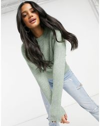 pull and bear green sweater