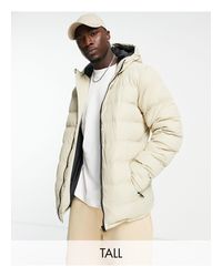 threadbare hooded padded jacket