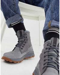 Timberland Leather Brooklyn Side Zip Boots in Grey (Grey) for Men - Lyst
