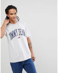 tommy jeans grey t shirt