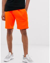 orange shorts men