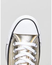 gold metallic converse