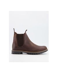 Botas chelsea marrones con suela gruesa Schuh de Cuero de color Marrón para  hombre | Lyst