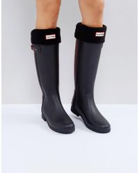 Calcetines negros para botas altas Original HUNTER de Tejido sintético de  color Negro | Lyst