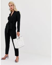 Ete Combinaisons pour Femme en noir couleur | FASHIOLA.fr