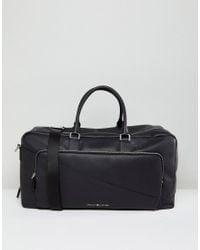 tommy hilfiger duffle bag leather