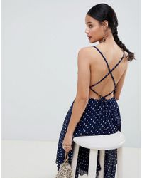 strappy pleated midi dress