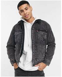 Chaqueta vaquera negra Levi's de hombre de color Negro | Lyst