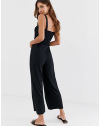 Mono largo de punto fruncido en negro Stradivarius de Denim de color Negro  | Lyst