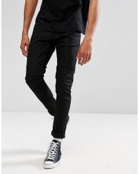 nudie jeans tight terry deep black