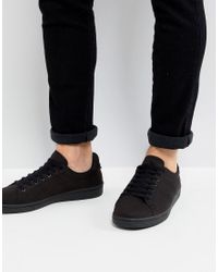 Zapatillas de deporte negras de punto B721 Fred Perry de hombre de color  Negro | Lyst