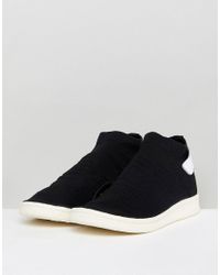 adidas stan smith sock primeknit black