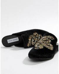 steve madden velvet mules