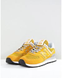 New Balance 574 Suede Trainers In 