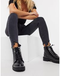Schuh – abigail – ankle-boots zum schnüren mit absatz in Schwarz | Lyst AT
