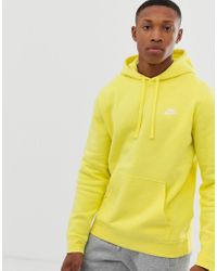 Nike Club - Hoodie In Geel in het Yellow voor heren