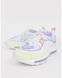 Nike Synthetisch Air Max 98 - Pastelkleurige Sneakers in het Wit - Lyst