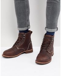 Olijfgroene Heren Veterboots - Black-Leo.nl