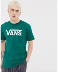 camisetas vans hombre verdes