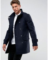 french connection double breasted wool coat