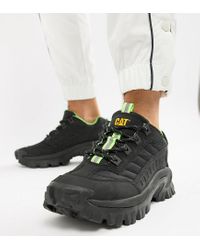 Zapatillas de deporte negras con suela gruesa Intruder Caterpillar de Cuero  de color Negro para hombre | Lyst