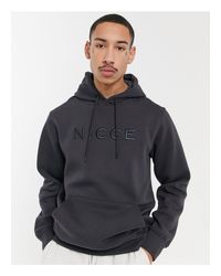 Sudadera con capucha mercury Nicce London de hombre de color Gris | Lyst