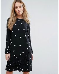 warehouse spot print dress