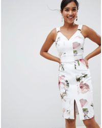 ted baker white bodycon dress