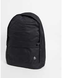 original penguin backpack in black