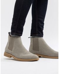 light gray suede boots