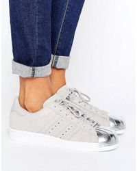 adidas superstar grey suede metallic