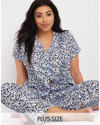 Simply Be Blue Pyjama Set