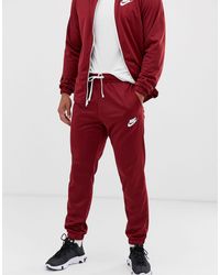 Chándal burdeos con logo Nike de Algodón de color Rojo para hombre | Lyst