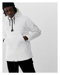 Pull&Bear Denim Overhead Padded Jacket in White for Men - Lyst