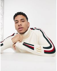 Maglione dolcevitaTommy Hilfiger in Materiale sintetico da Uomo colore  Bianco | Lyst