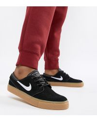 Nike Zoom Janoski Sneakers In Zwart Met Rubberen Zool in het Zwart - Lyst