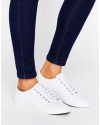 Fred Perry Kingston White Leather Sneakers - Lyst